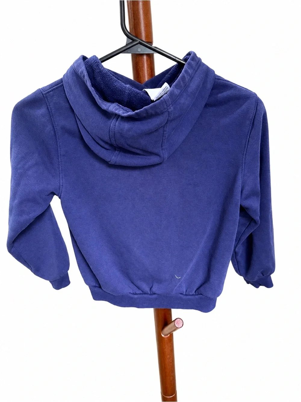 Nike Navy Pullover Hoodie with Yellow-Orange Gradient Swoosh